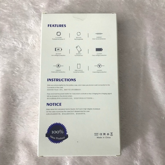 iPhone 11 Battery Case 6000mAh Power Charging Rechargeable Battery New Sealed - Picture 7 of 10